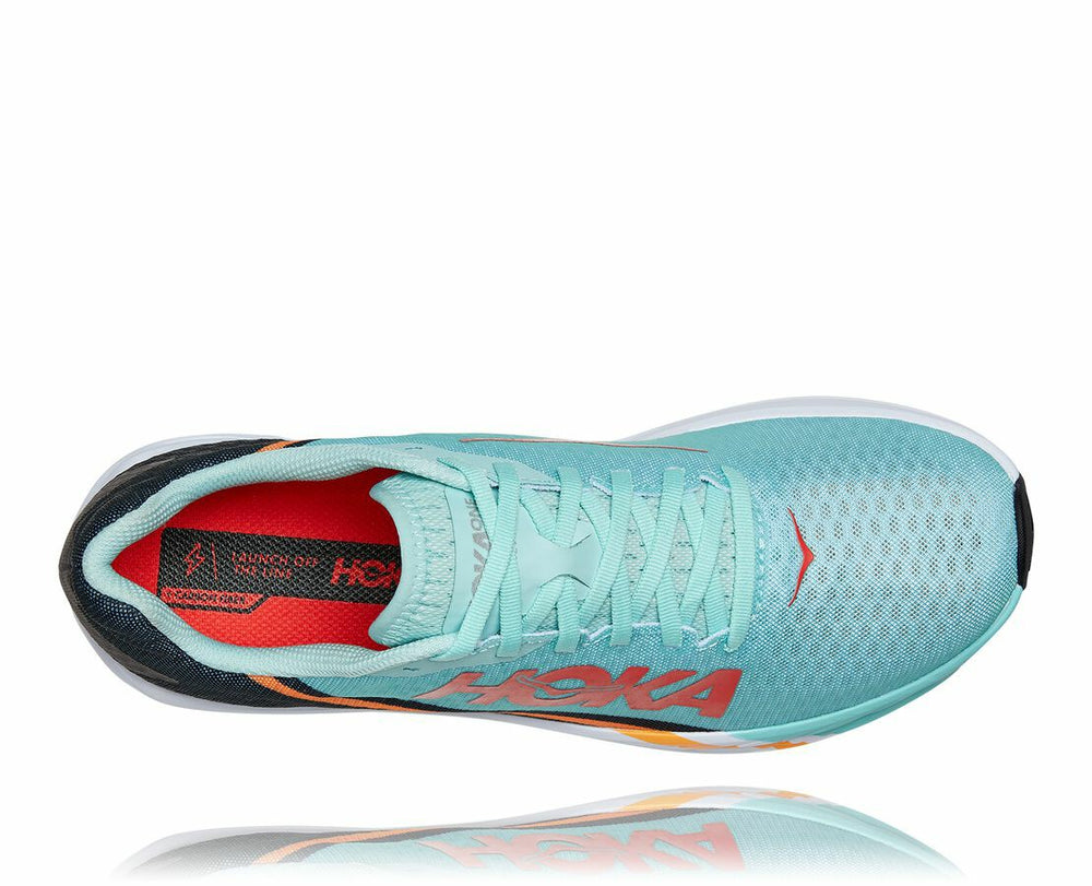 HOKA|All Gender Rocket X Eggshell Blue / Black