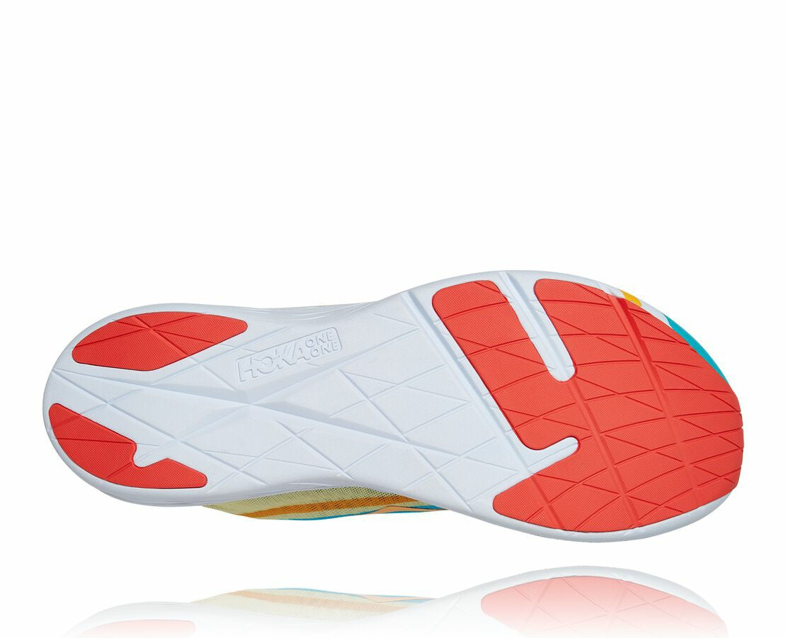 HOKA|All Gender Rocket X Scuba Blue / Luminary Green