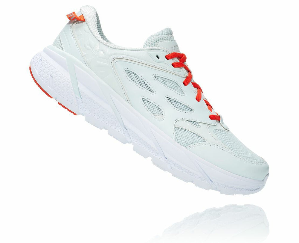 HOKA|All Gender Clifton L Wan Blue / Mandarin Red