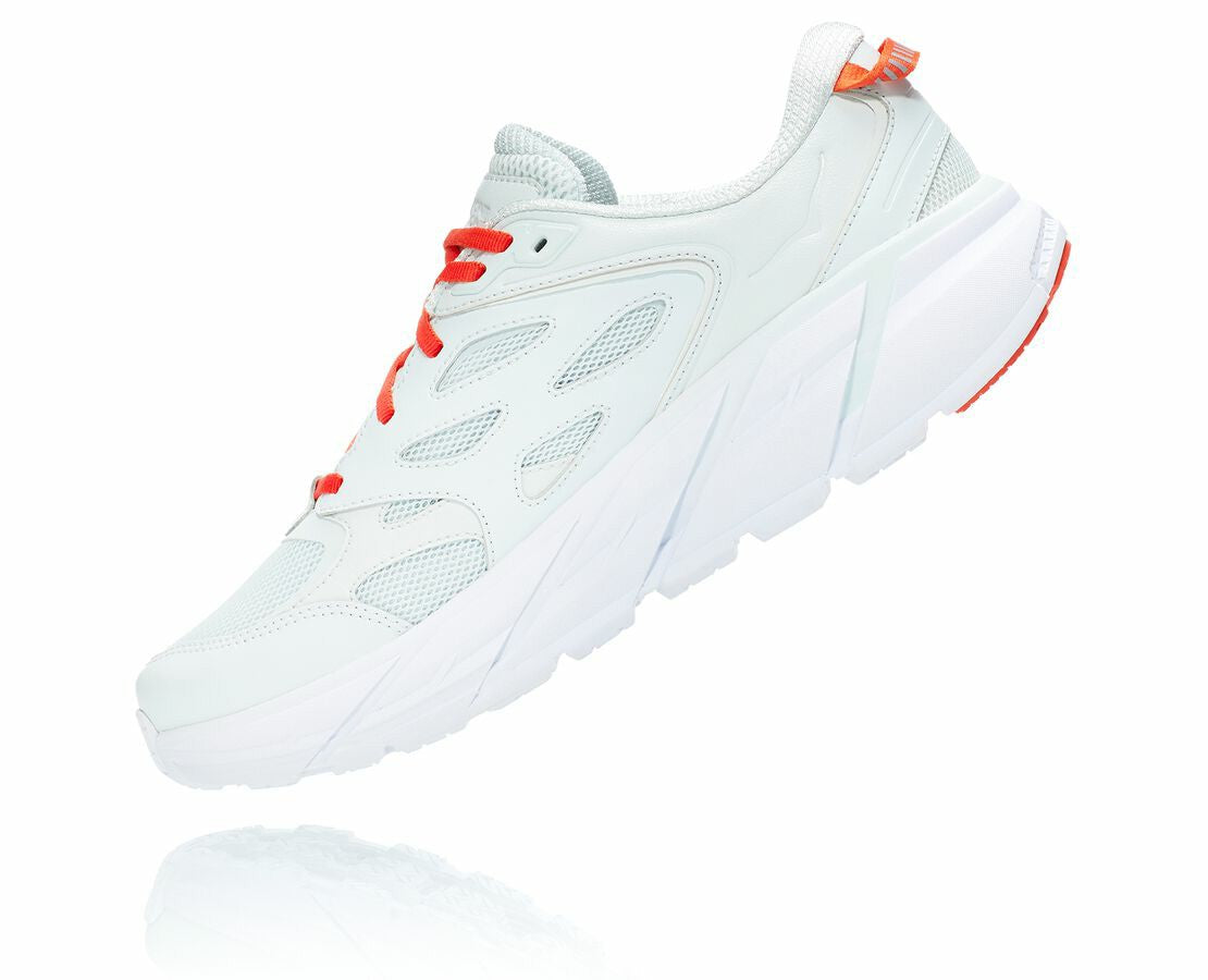 HOKA|All Gender Clifton L Wan Blue / Mandarin Red