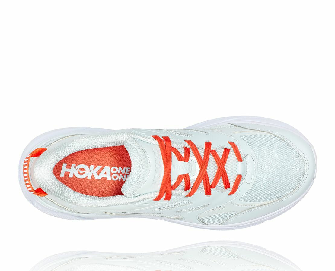 HOKA|All Gender Clifton L Wan Blue / Mandarin Red