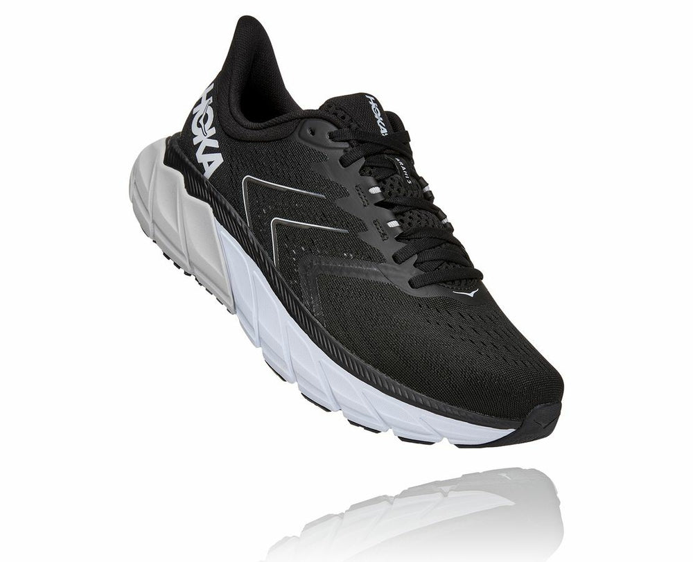 HOKA|Men's Arahi 5 Black / White