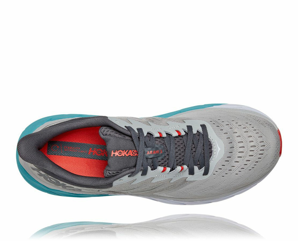 HOKA|Men's Arahi 5 Harbor Mist / Aquarelle