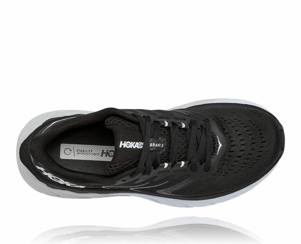 HOKA|Women's Arahi 5 Black / White