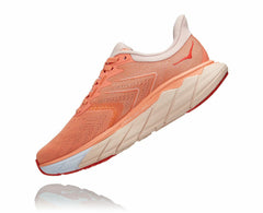 HOKA|Women's Arahi 5 Cantaloupe / Silver Peony