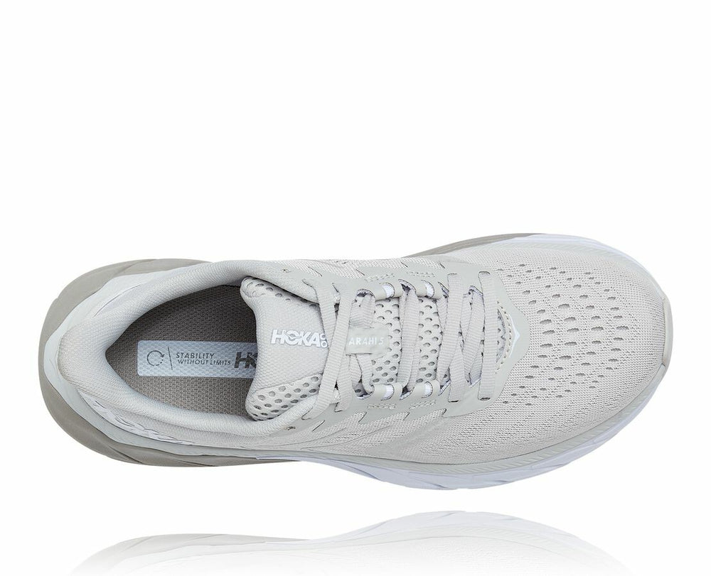 HOKA|Women's Arahi 5 Lunar Rock / Drizzle