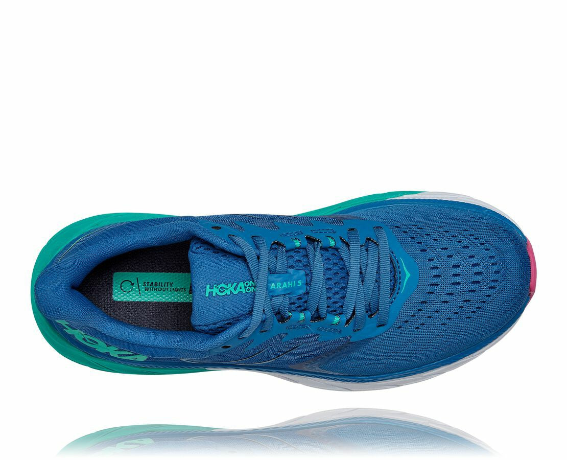 HOKA|Women's Arahi 5 Vallarta Blue / Atlantis