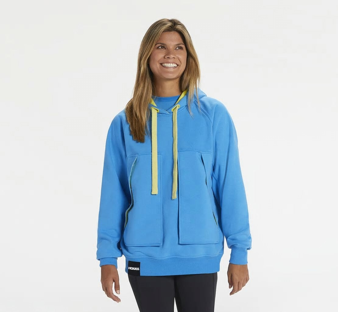 HOKA|All Gender Bondi Hoodie Diva Blue