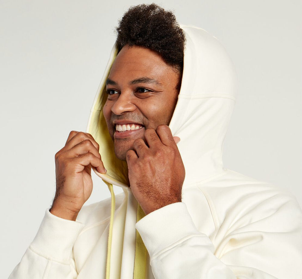 HOKA|All Gender Bondi Hoodie White