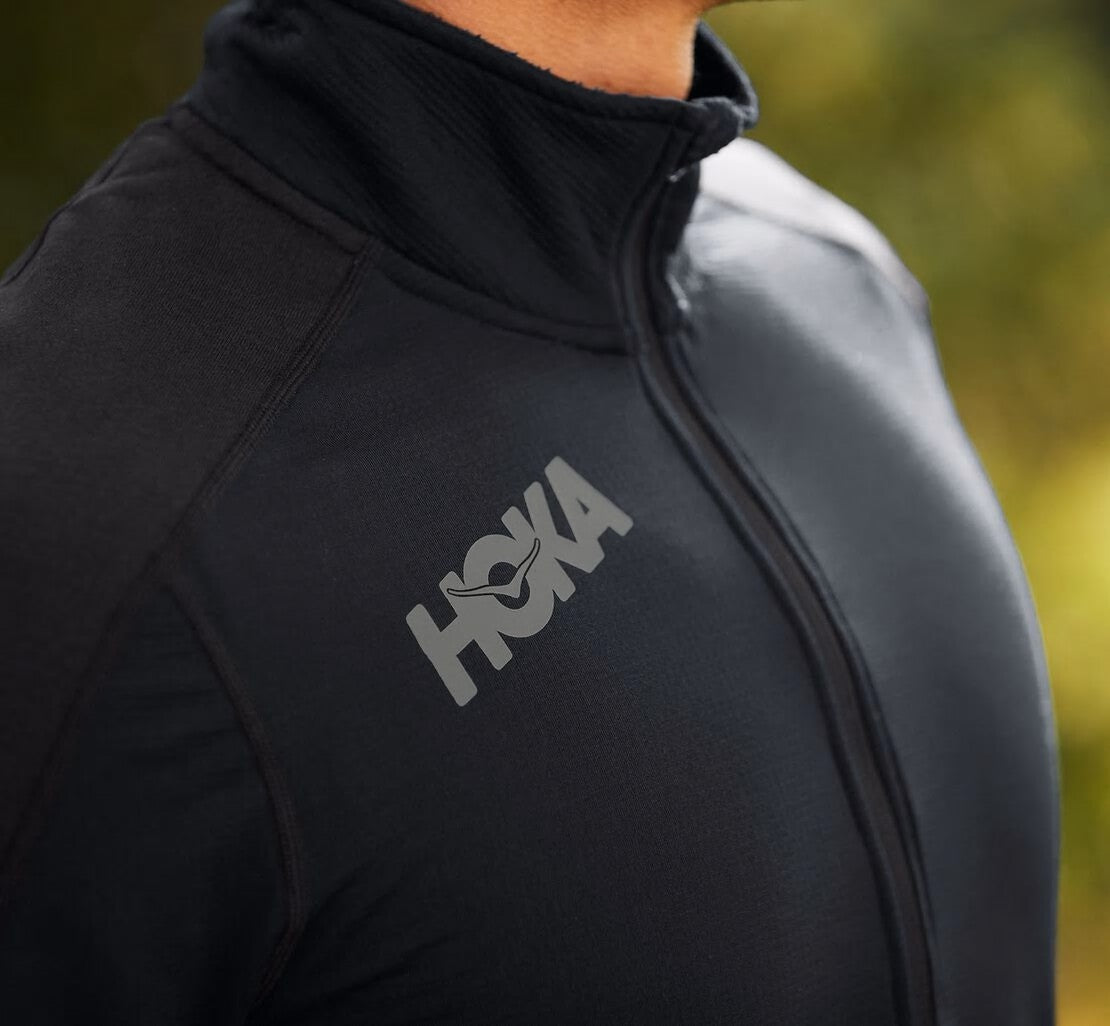 HOKA|Men's 1/2 Zip Midlayer Black