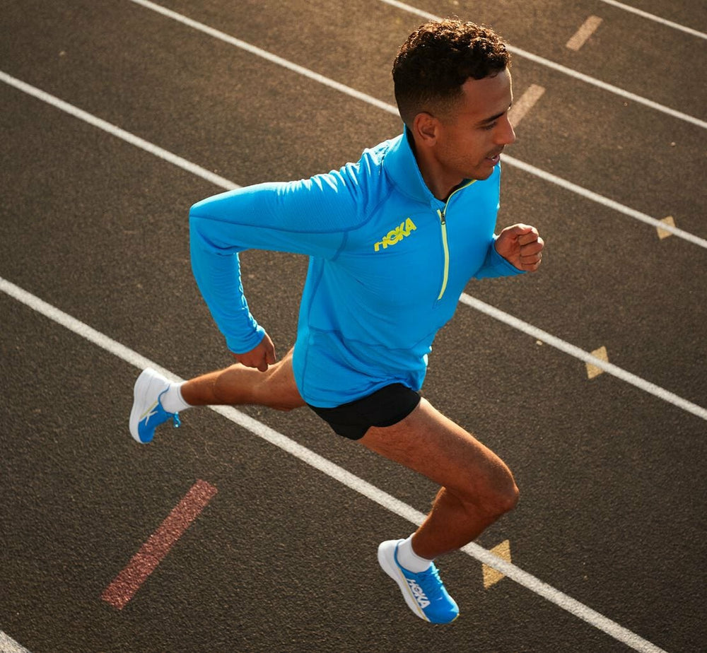 HOKA|Men's 1/2 Zip Midlayer Diva Blue