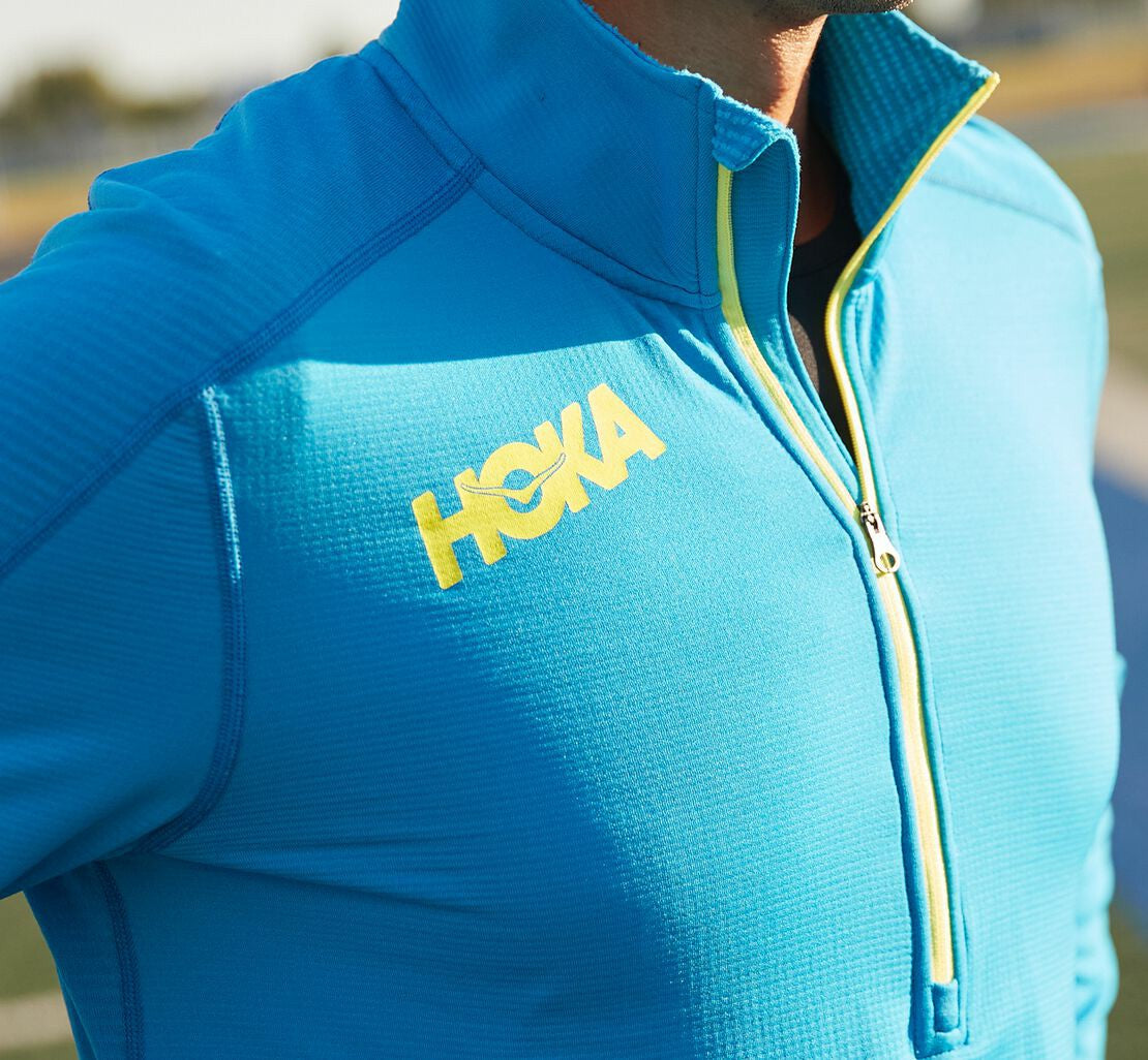HOKA|Men's 1/2 Zip Midlayer Diva Blue