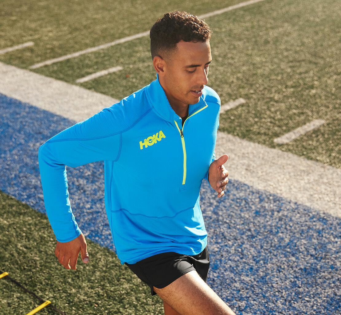 HOKA|Men's 1/2 Zip Midlayer Diva Blue