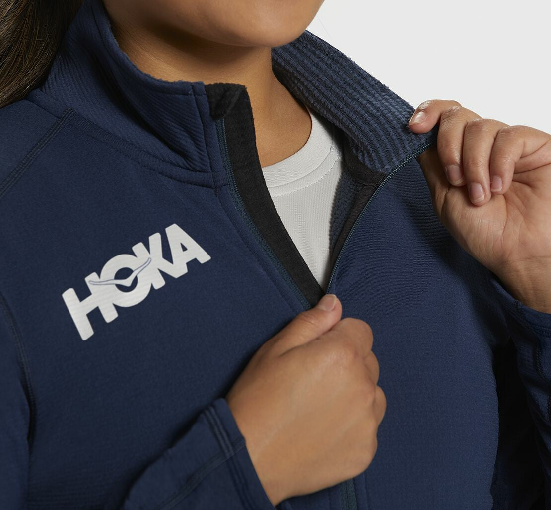 HOKA|Women's 1/2 Zip Midlayer Moonlit Ocean