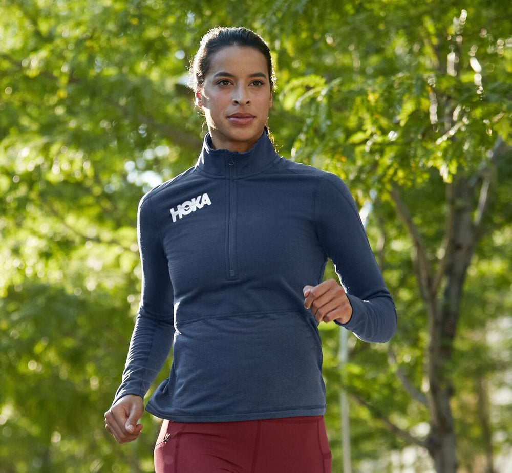 HOKA|Women's 1/2 Zip Midlayer Moonlit Ocean