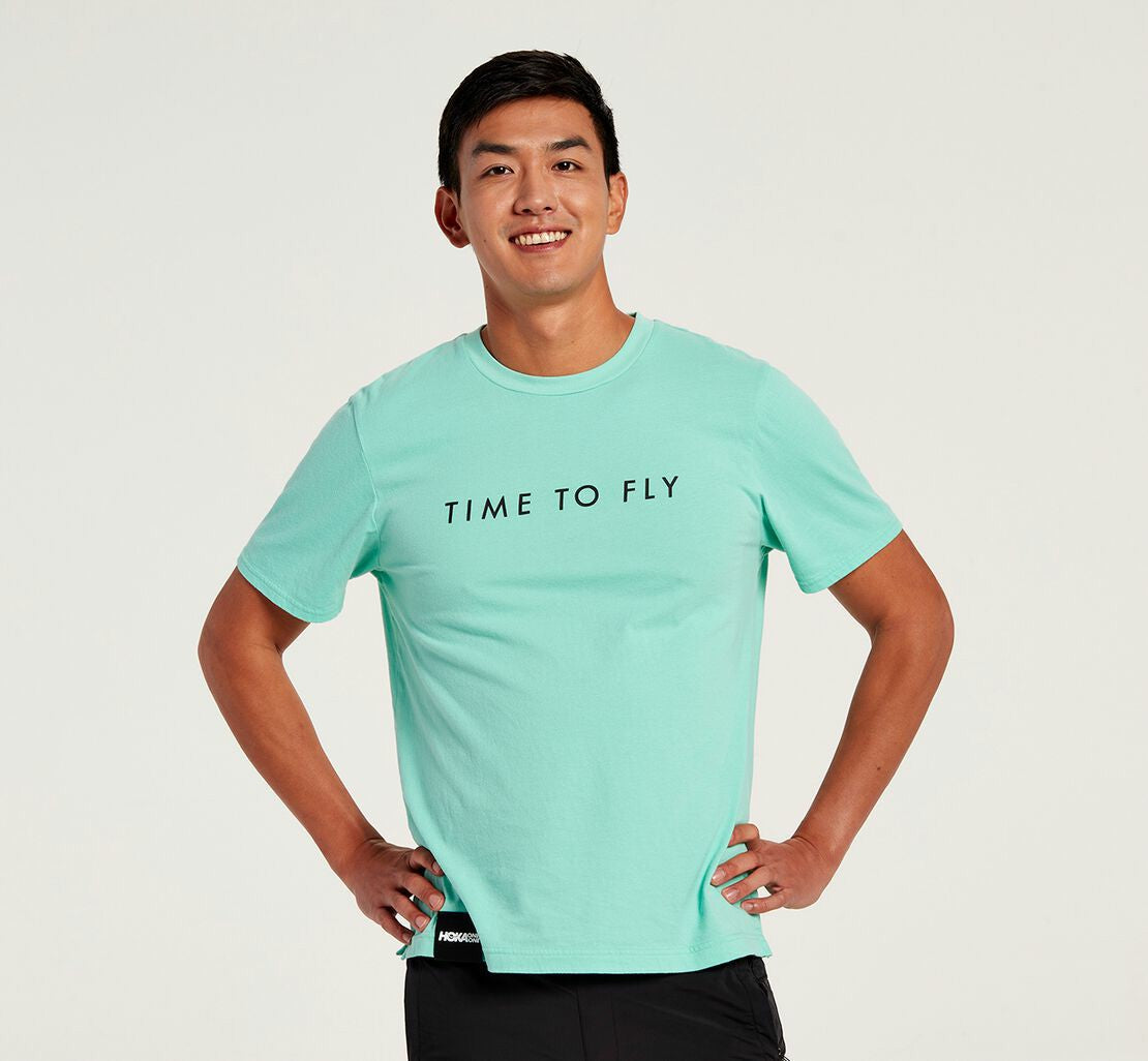 HOKA|Men's Brand Tee Cascade