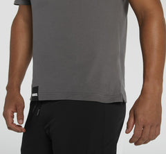 HOKA|Men's Brand Tee Charcoal