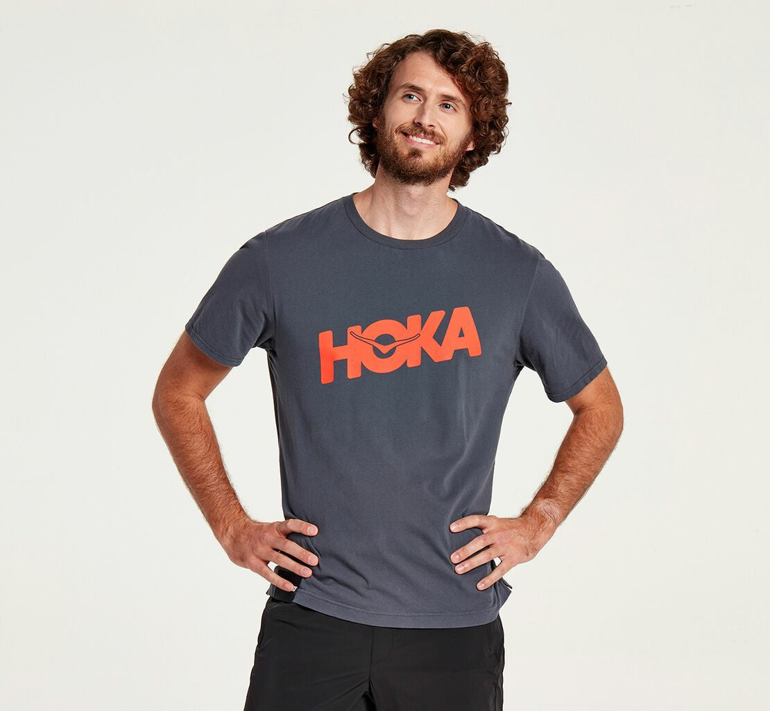 HOKA|Men's Brand Tee Ombre Blue