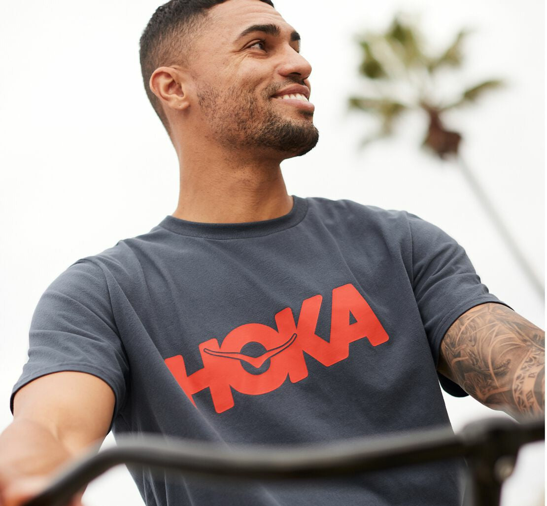 HOKA|Men's Brand Tee Ombre Blue