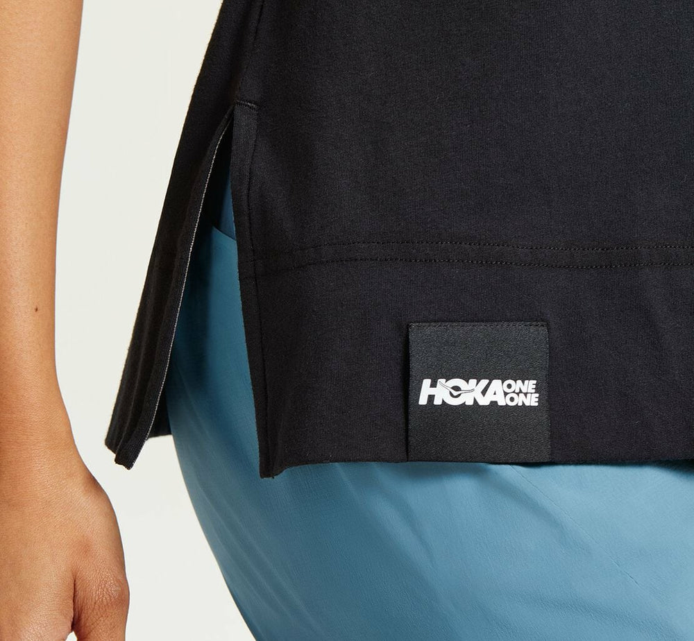 HOKA|Women's Brand Tee Black / Castlerock