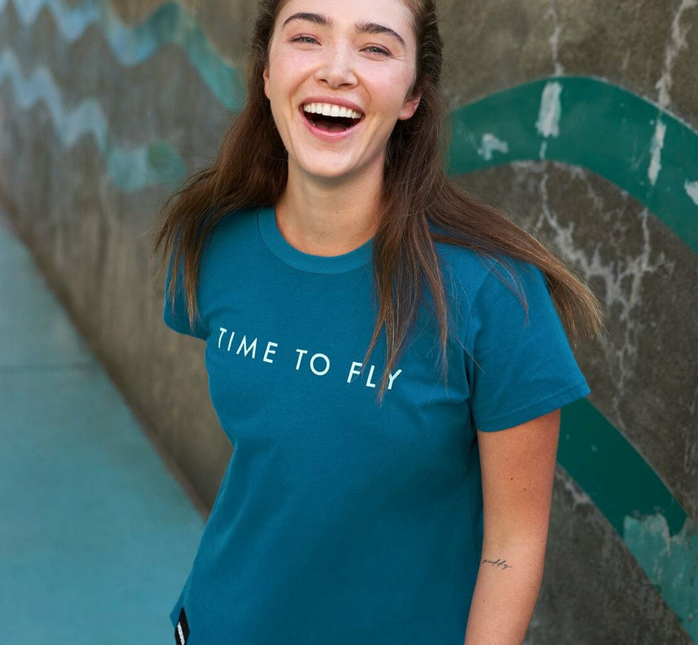 HOKA|Women's Brand Tee Moroccan Blue