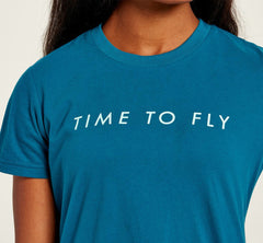 HOKA|Women's Brand Tee Moroccan Blue