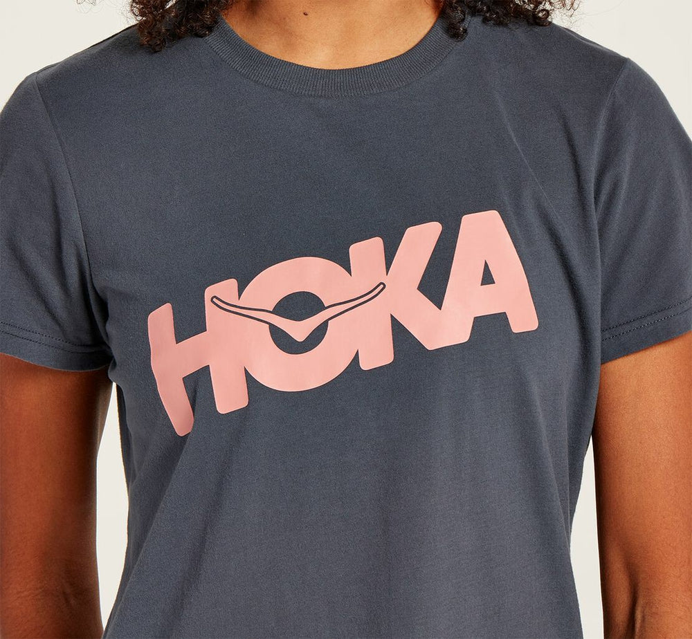HOKA|Women's Brand Tee Ombre Blue