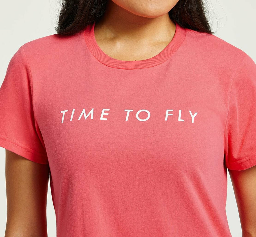 HOKA|Women's Brand Tee Paradise Pink / White