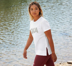 HOKA|Women's Brand Tee White
