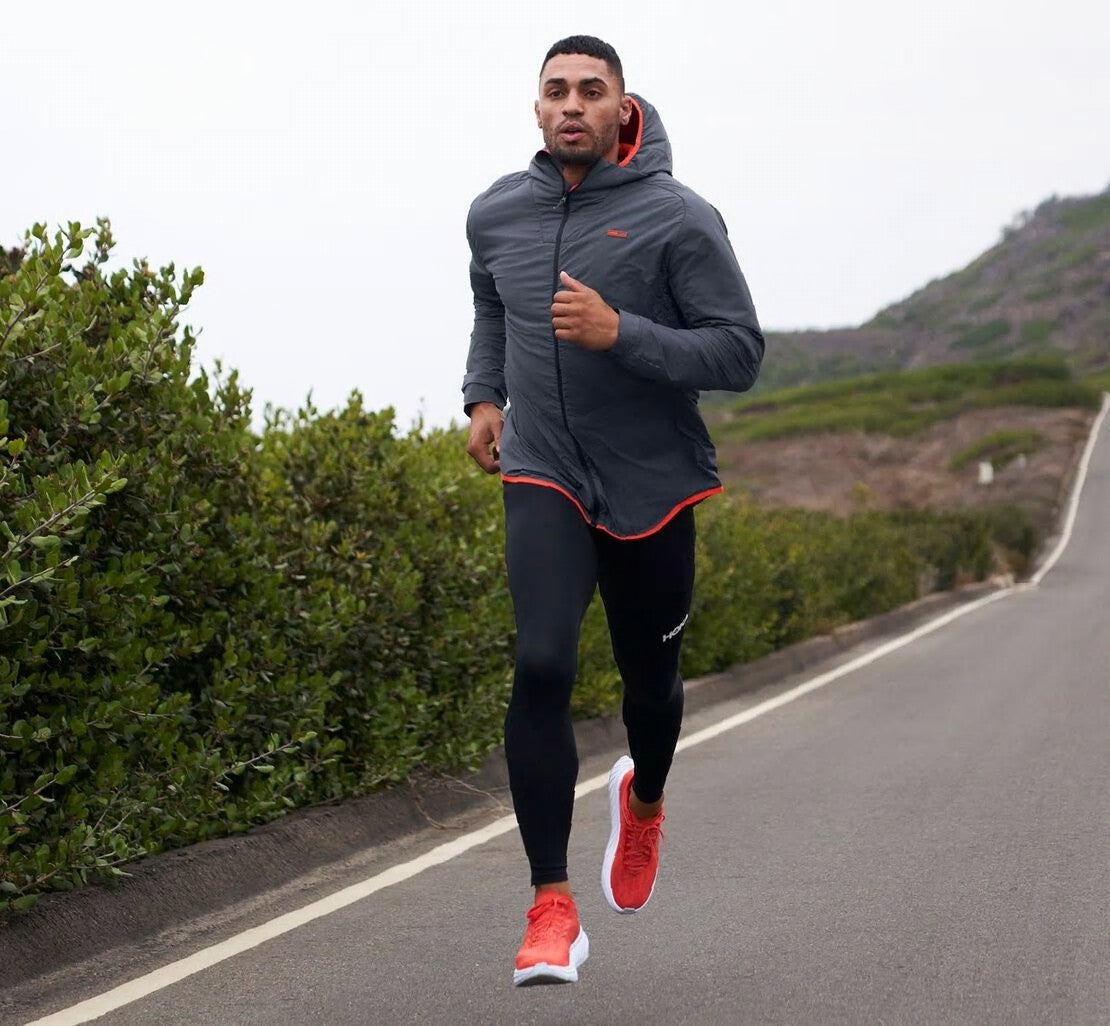 HOKA|Men's Hybrid Run Jacket Ombre Blue