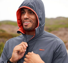 HOKA|Men's Hybrid Run Jacket Ombre Blue