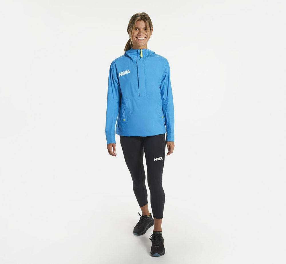 HOKA|All Gender Anorak Diva Blue
