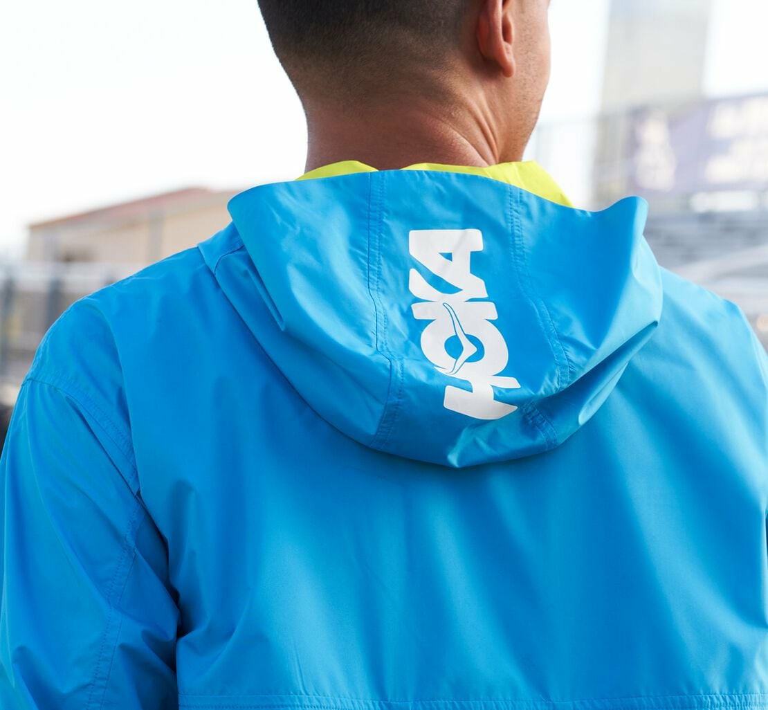 HOKA|All Gender Anorak Diva Blue