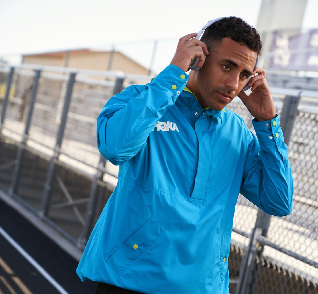 HOKA|All Gender Anorak Diva Blue