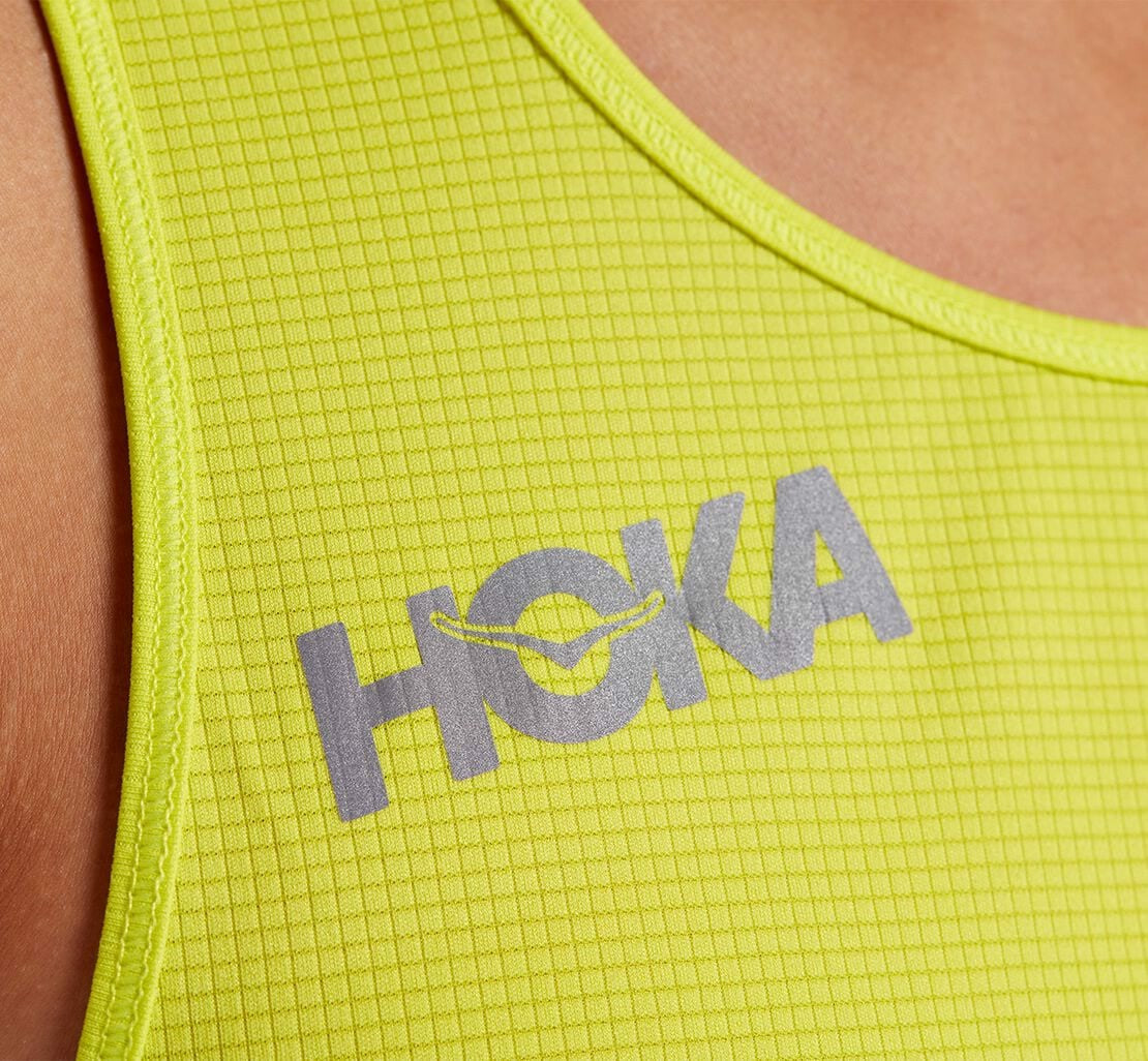 HOKA|Men's Singlet Citrus
