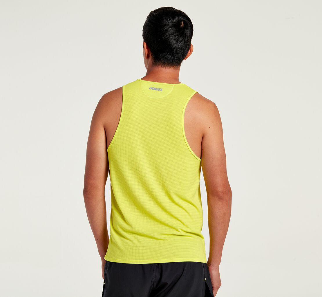 HOKA|Men's Singlet Citrus
