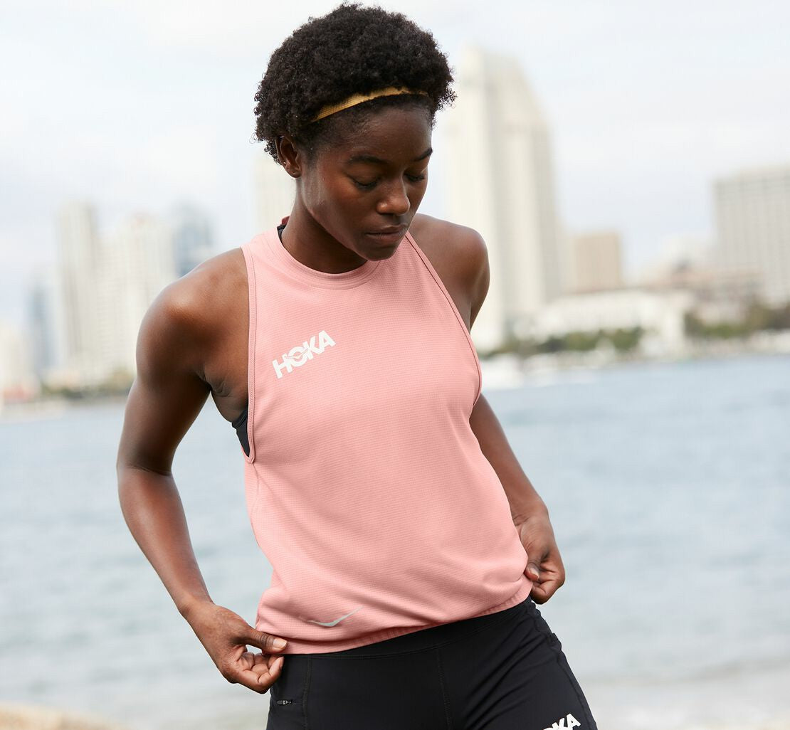 HOKA|Women's Performance Utility Tank Rosette