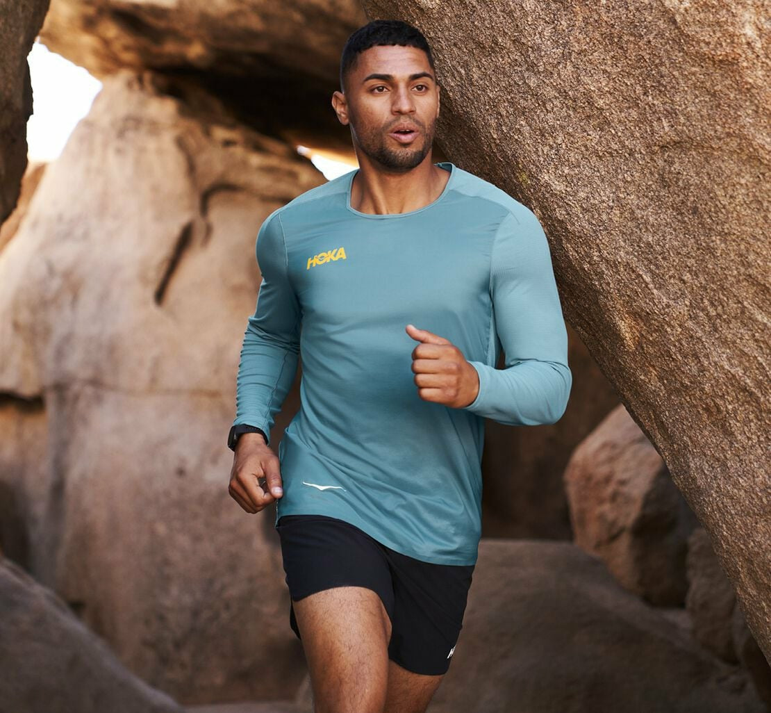 HOKA|Men's Wind Shirt Provincial Blue
