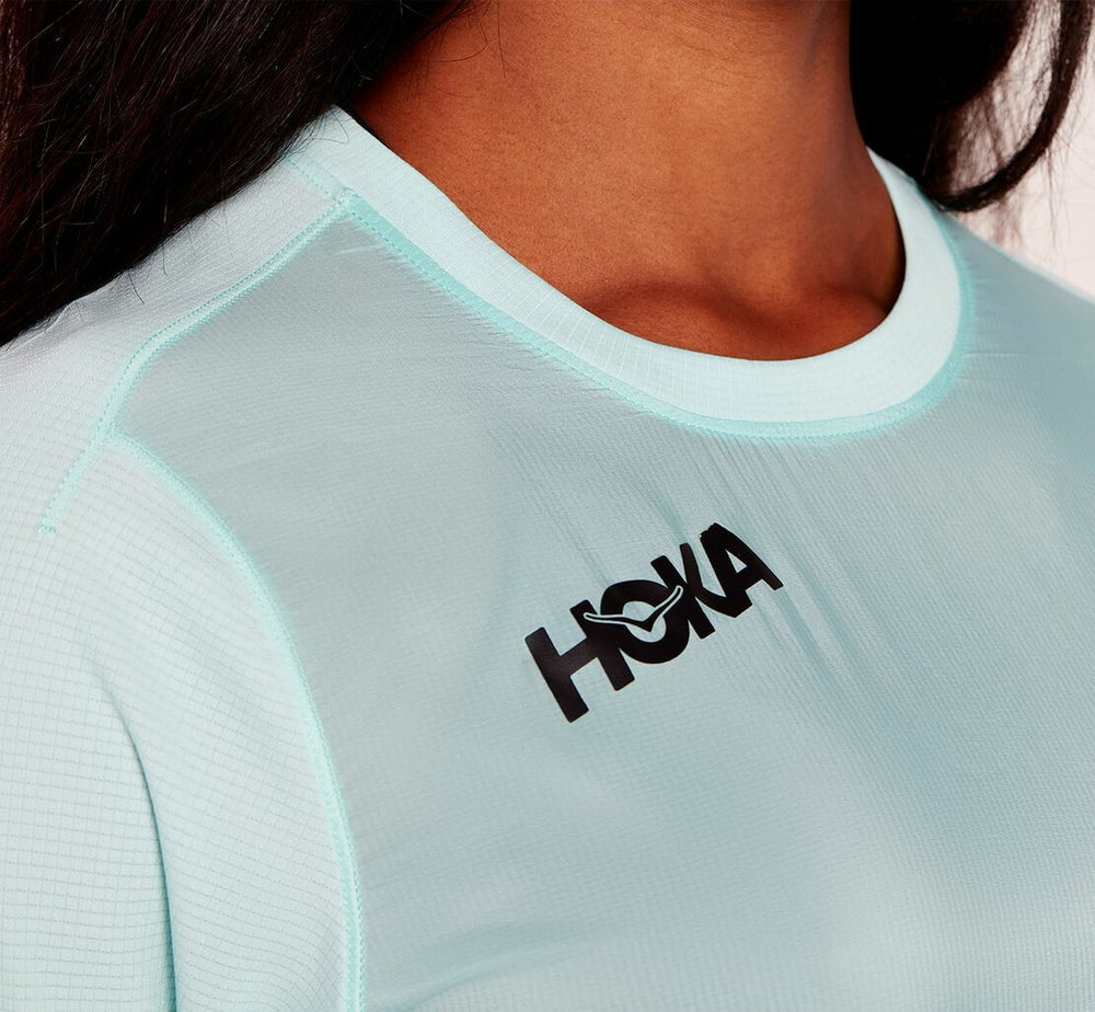 HOKA|Women's Wind Shirt Blue Tint
