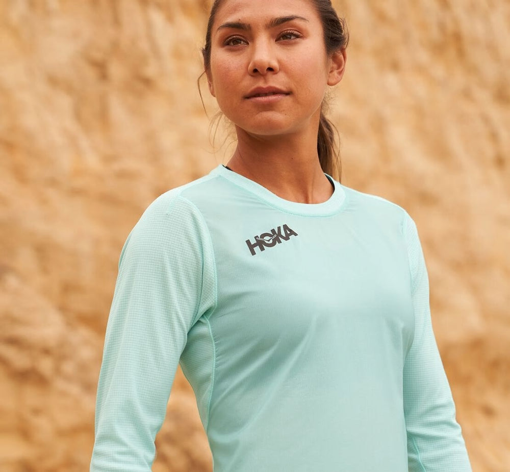 HOKA|Women's Wind Shirt Blue Tint
