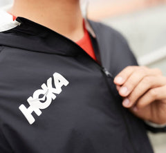 HOKA|Men's Full-Zip Wind Jacket Black