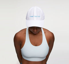 HOKA|All Gender All-Day Hat White / Diva Blue