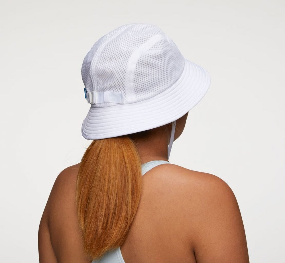 HOKA|All Gender Adventure Hat White / Diva Blue