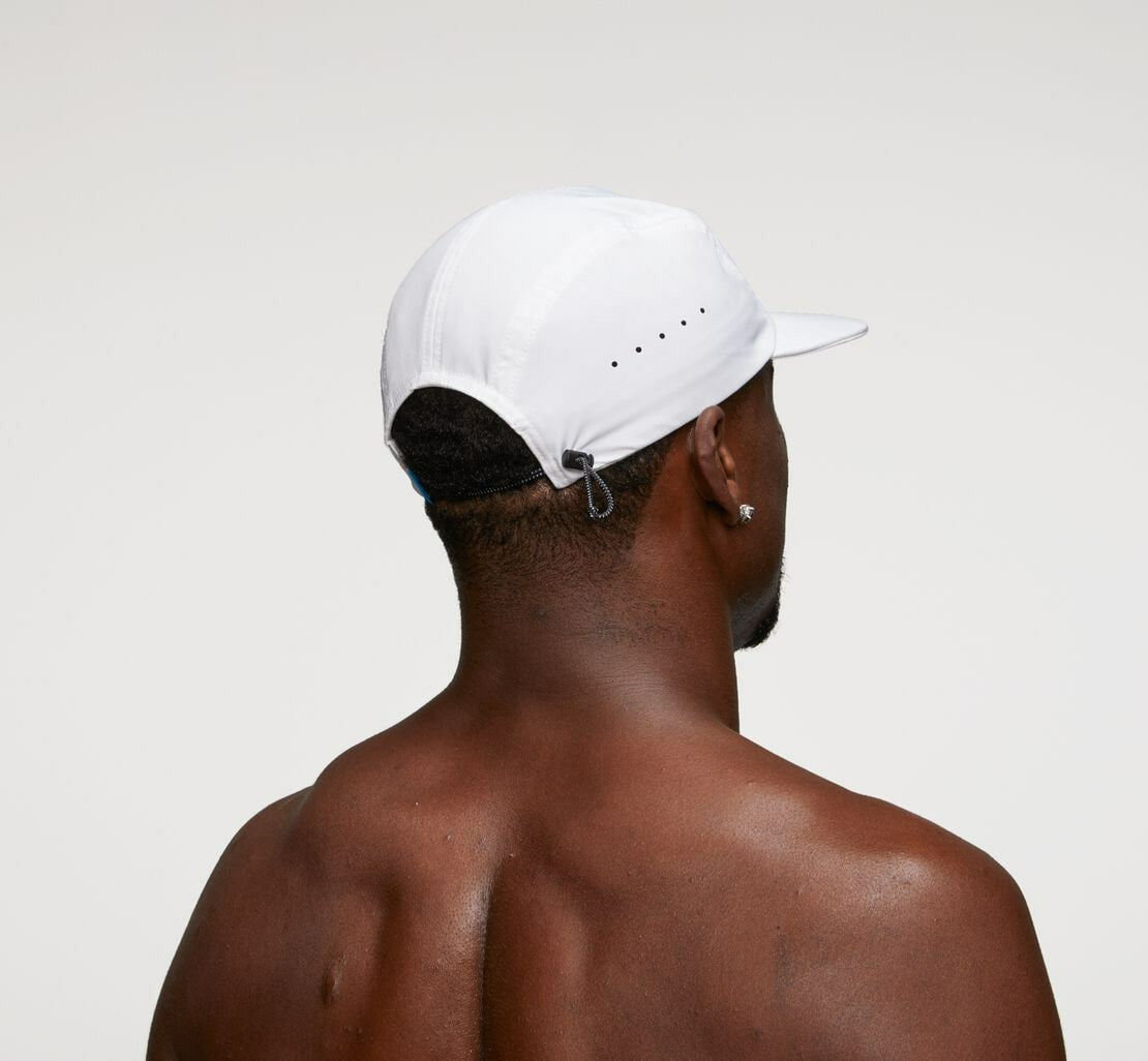 HOKA|All Gender Performance Hat White / Cool Grey