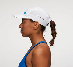 HOKA|All Gender Performance Hat White / Diva Blue