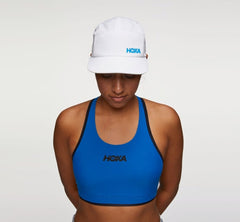 HOKA|All Gender Performance Hat White / Diva Blue
