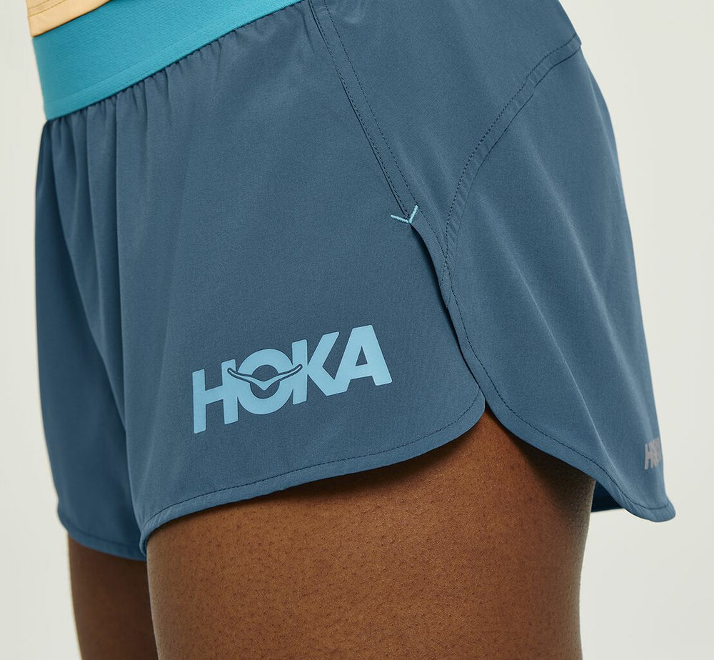HOKA|Women's Performance Woven 2" Short Real Teal