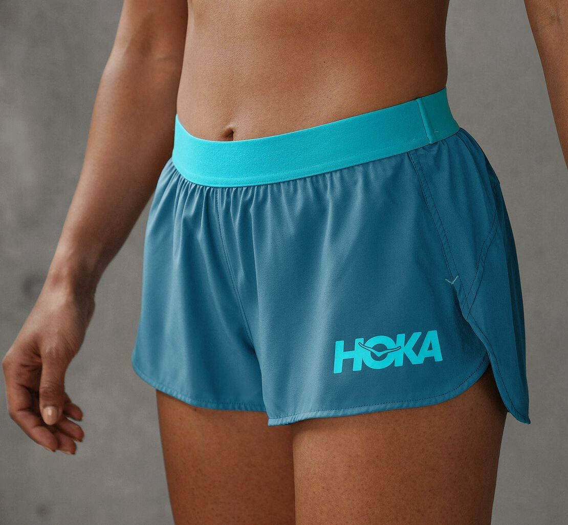 HOKA|Women's Performance Woven 2" Short Real Teal