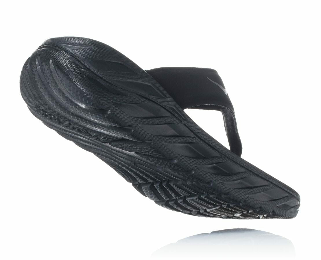 HOKA|Women's ORA Recovery Flip Black / Dark Gull Gray
