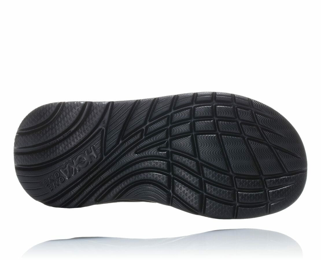HOKA|Women's ORA Recovery Flip Black / Dark Gull Gray